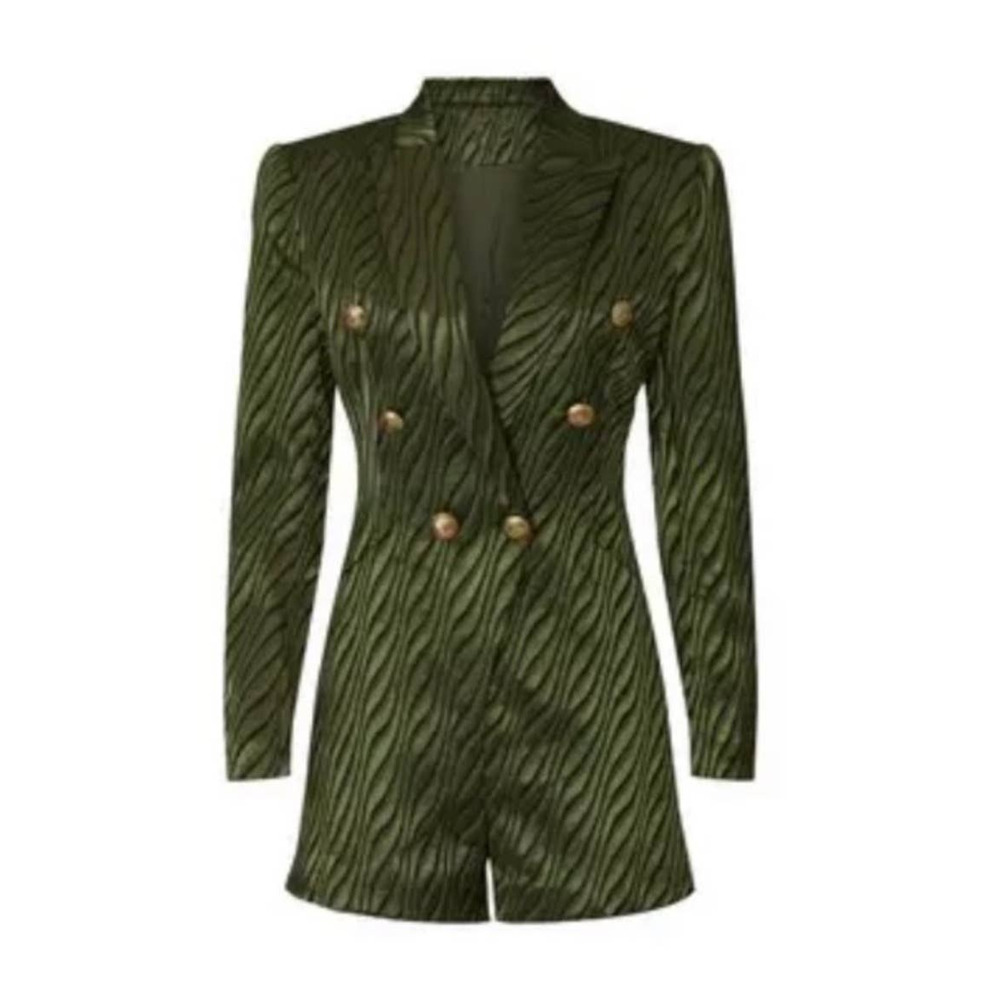 Retrofete Green Jana Blazer romper size medium